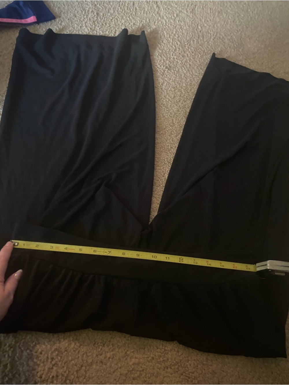 Eileen Fisher Silk Wide Leg Pants Size L Black 100% Silk - Picture 9 of 9